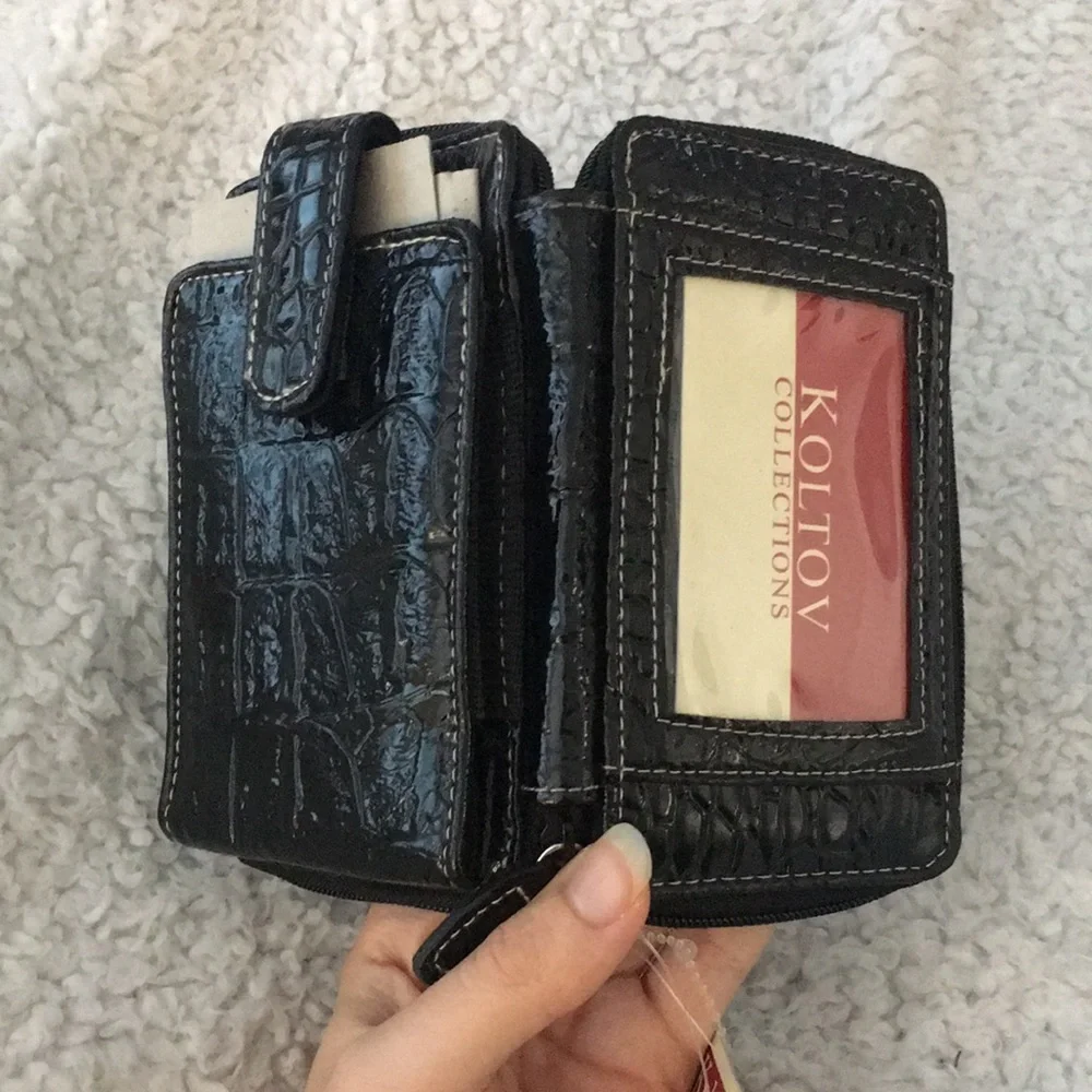 Lizard / Crocodile Patent Leather Phone Case and Wallet